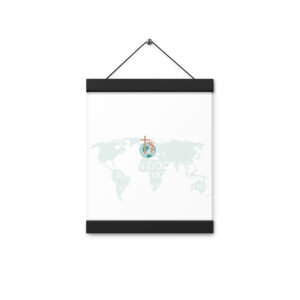 Poster with hangers